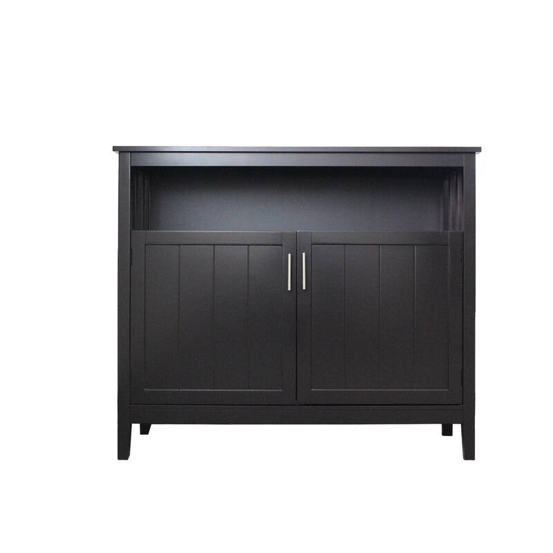 Kitchen Storage Sideboard And Buffet Server Cabinet-Brown Color