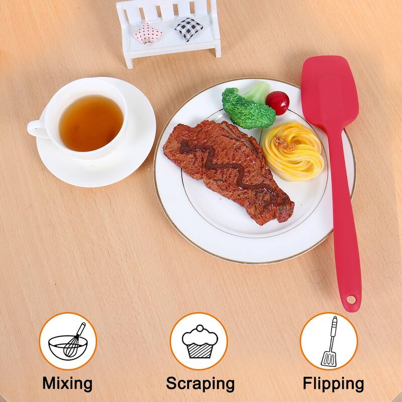 Silicone Spatula Set 4 Pcs Heat Resistant Turner Non Stick Spatula