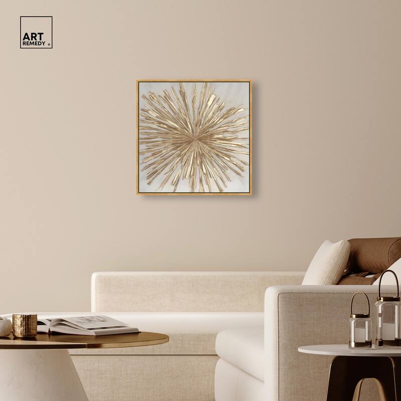 Golden Zenith Canvas by Art Remedy