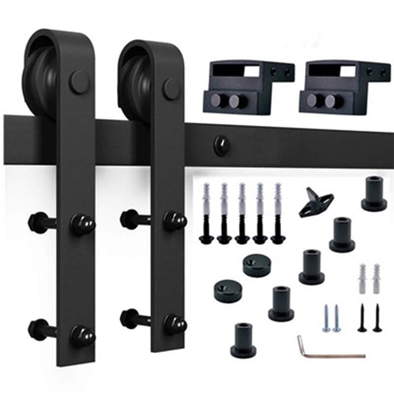 K1 Series Paneled Wood Barn Door with Installation Hardware Kit
