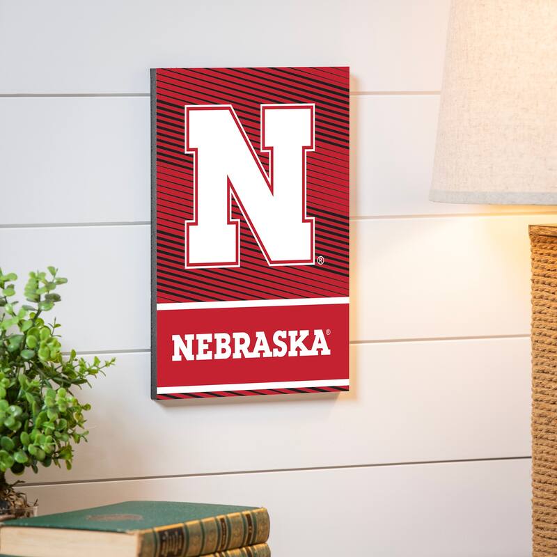 University of Nebraska Foam Core Wall Decor - Black