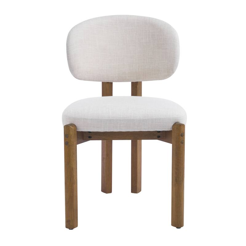 Christopher Knight Home - Aurelio Solid Rubberwood Upholstered Dining Chair