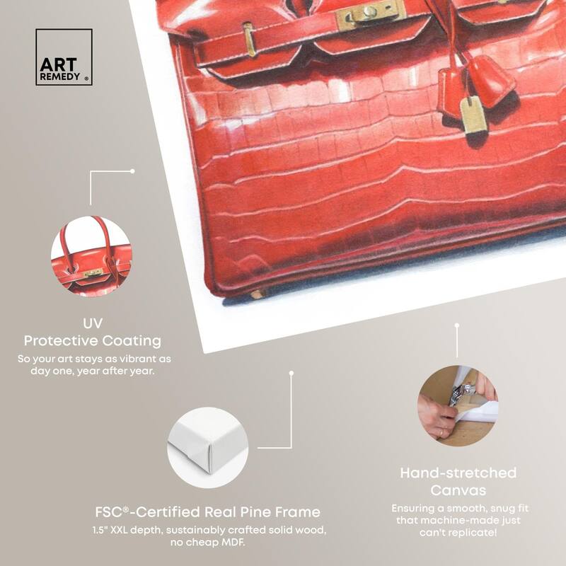 Doll Memories - Red Dream Canvas by Art Remedy, Gallery Wrapped