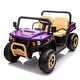 preview thumbnail 49 of 70, 24V Two-Seater Kids Ride On UTV with Parents Control, Rear Suspension, Automatic Dump Bed, Bluetooth, USB, Electric Vehicle Purple