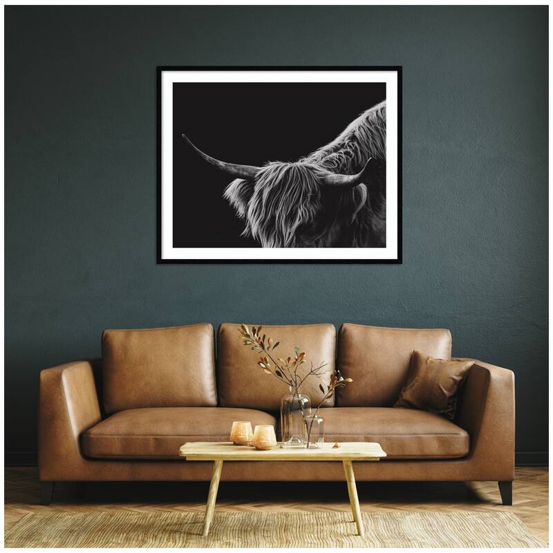 Kate and Laurel Scottish Highland No. 6 by Crystal Lynn Collins Framed Wall Art Print