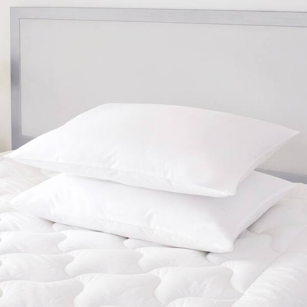 slide 3 of 4, Five Queens Court Elegance Down Pillow - White King