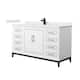Option White / White Cultured Marble Top / Matte Black