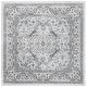 preview thumbnail 50 of 66, SAFAVIEH Isabella Minola Traditional Oriental Rug 4' Square - Light Grey/Cream