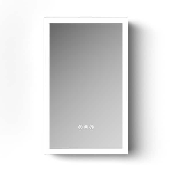 slide 2 of 19, Modland LED Lighted Medicine Cabinet with Mirror Bathroom Mirror Cabinet with Lights Anti-Fog