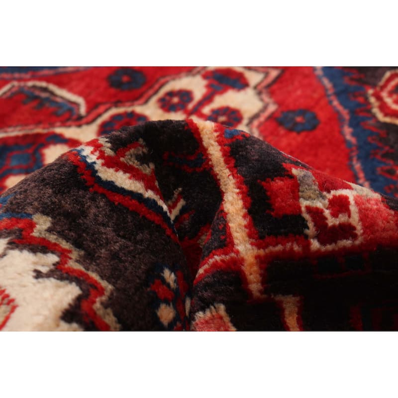 ECARPETGALLERY Hand-knotted Anatolian Vintage Black, Red Wool Rug - 3'5 x 5'5