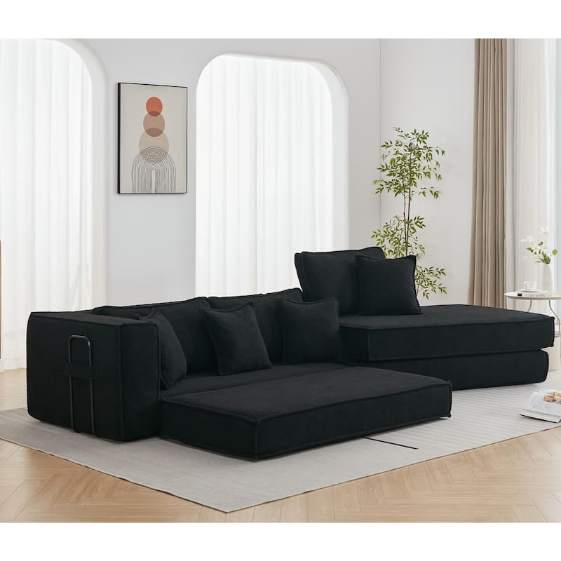 Luxury Sleeper Sofa Bed with Soft Cushion - Ultimate Comfort for Your Home