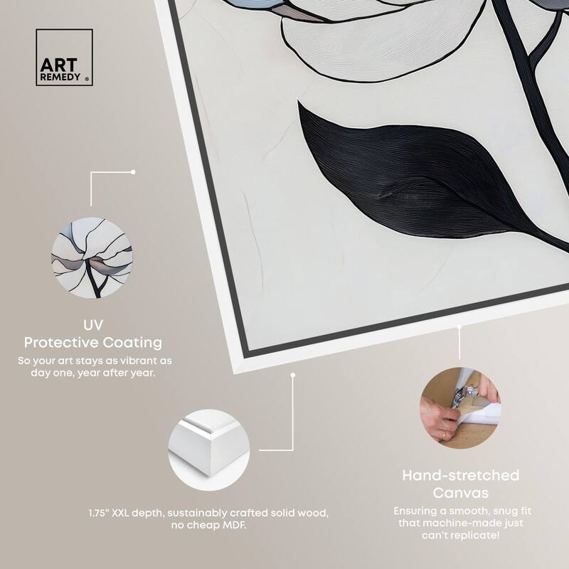 Gray Scale Flower II Canvas by Art Remedy