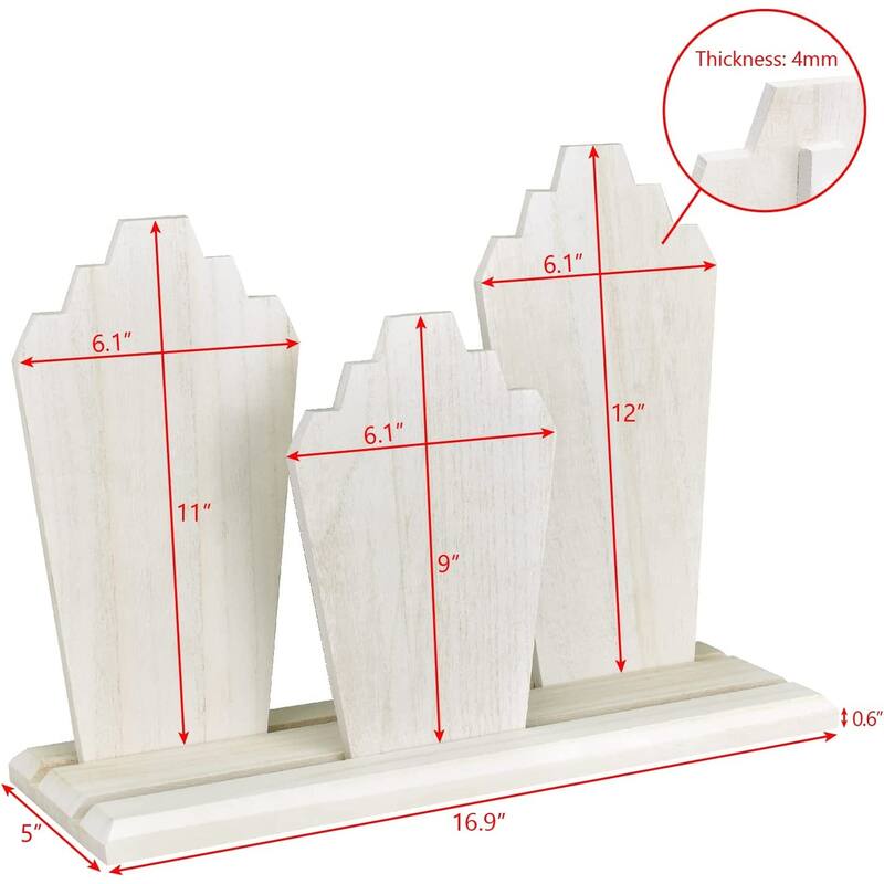 Wooden Multiple Jewelry Display Stand