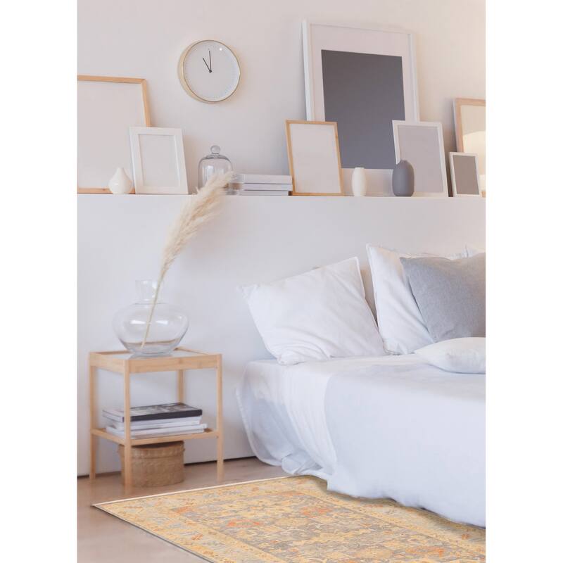 ECARPETGALLERY Hand-knotted Jules Sultane Grey Wool Rug - 4'3 x 6'1