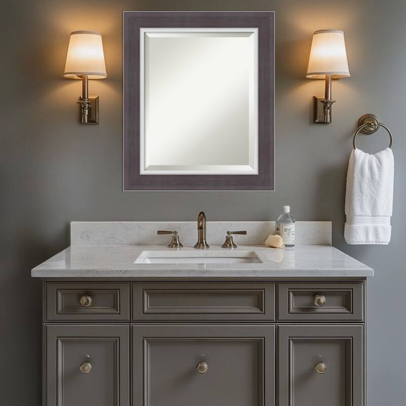 Ellie Beveled Framed Bathroom Vanity Wall Mirror