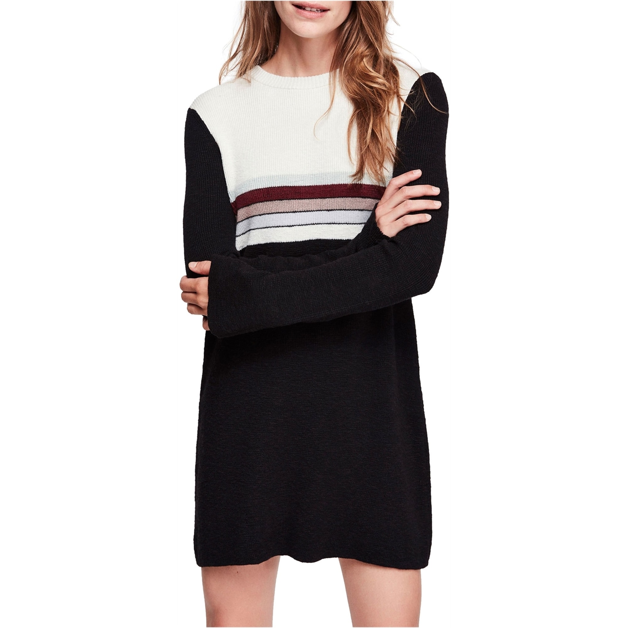 free people colorblock swit mini dress