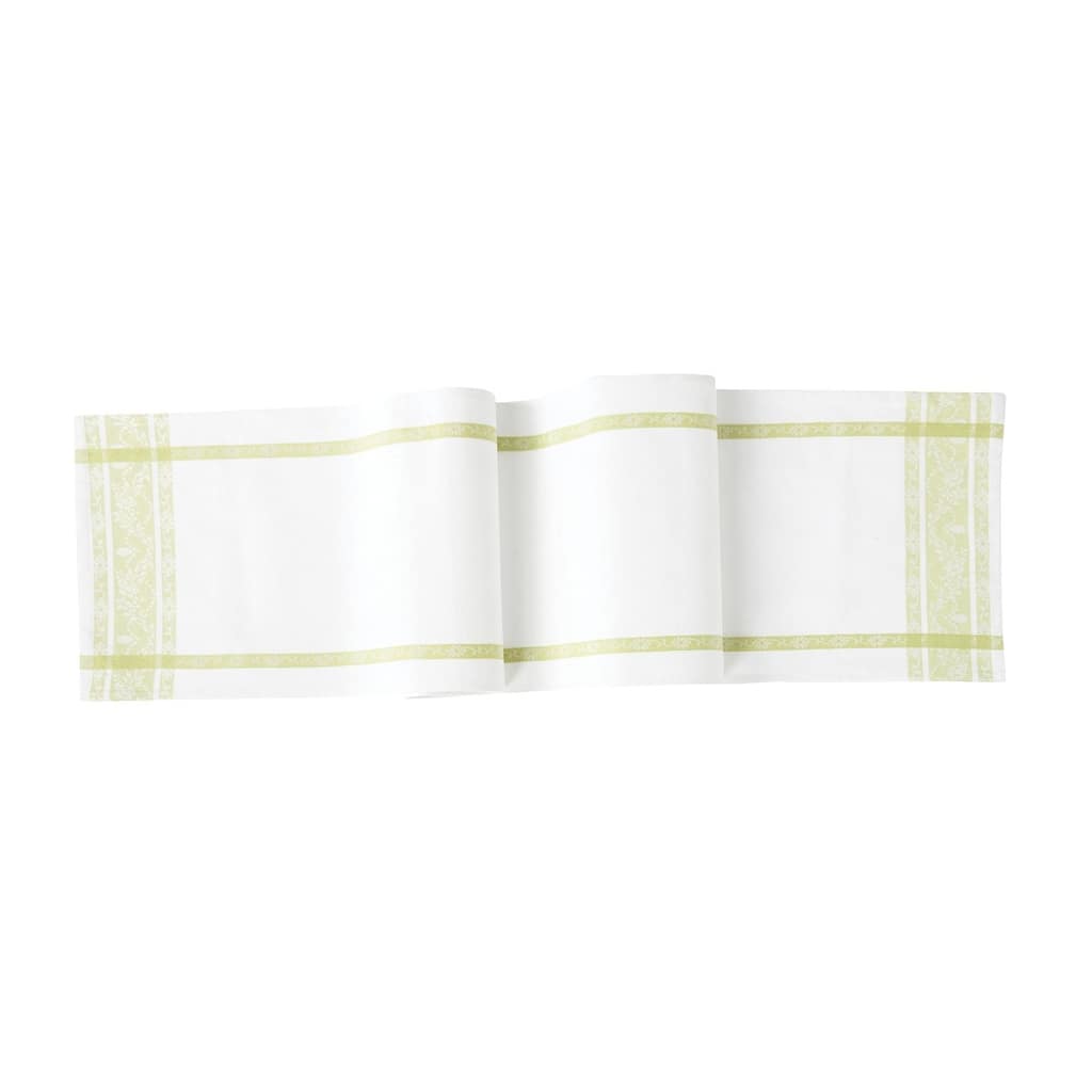 13" x 72" Rose Trellis Jacquard Peridot Table Runner - 13" x 72"