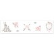 preview thumbnail 2 of 1, Woodland Bunny Floral Collection Wallpaper Wall Border - Blush Pink and Grey Boho Watercolor Rose Flower Dream Catcher Arrow