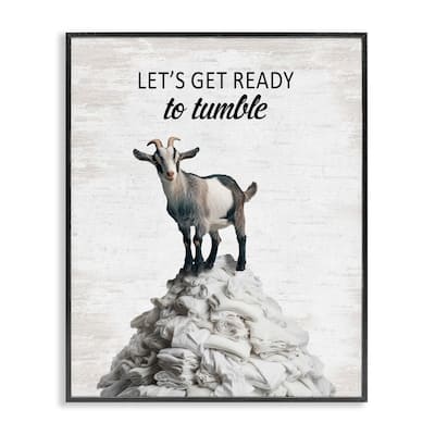 Stupell Ready To Tumble Laundry Framed Giclee Art Design By Lettered and Lined