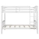 preview thumbnail 6 of 11, Modern Concise Design Versatile Twin Over Twin Bunk Bed,Solid Pine Wood Frame and Guardrails,Full-Length Guardrail