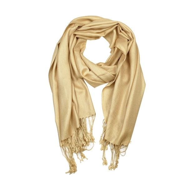 Beautiful Solid Colors Luxurious Pashmina Scarf Perfect Party Favor - 72" x 27"