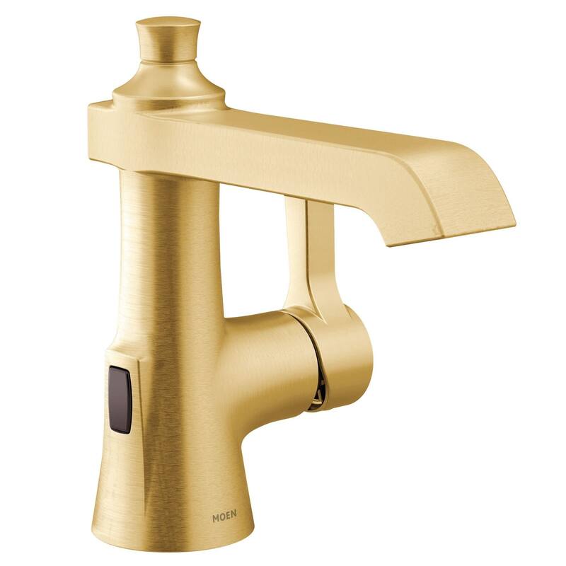 Moen S6981EW Flara 1.2 GPM Single Hole Bathroom Faucet with Pop-Up - Brushed Gold