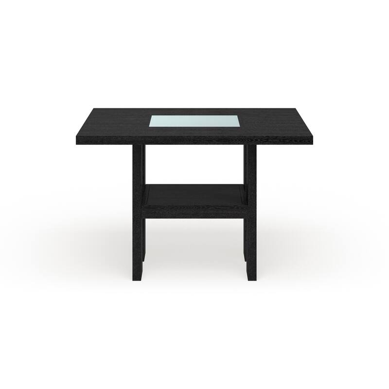 Strick & Bolton Lange 54-inch Square Light-up Counter Height Wood Dining Table