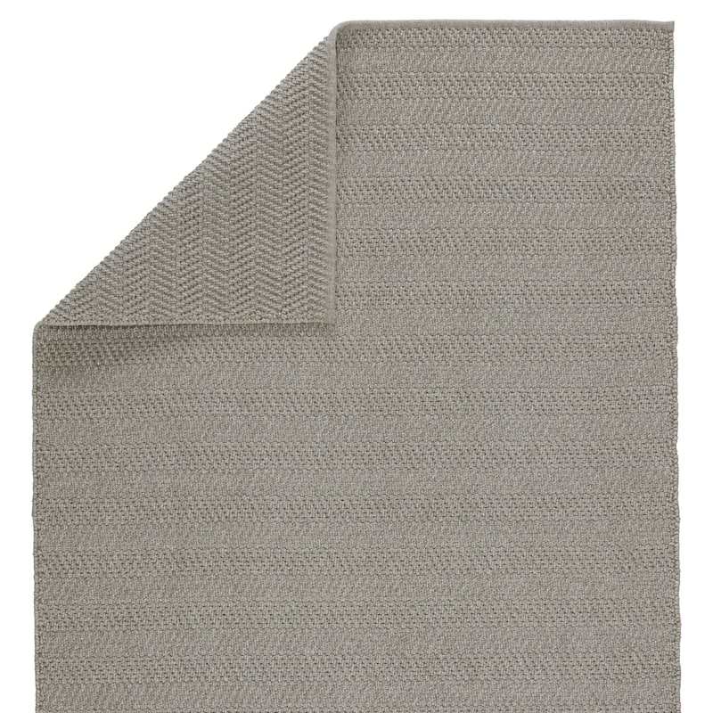 Neohele Indoor/ Outdoor Striped Gray Area Rug