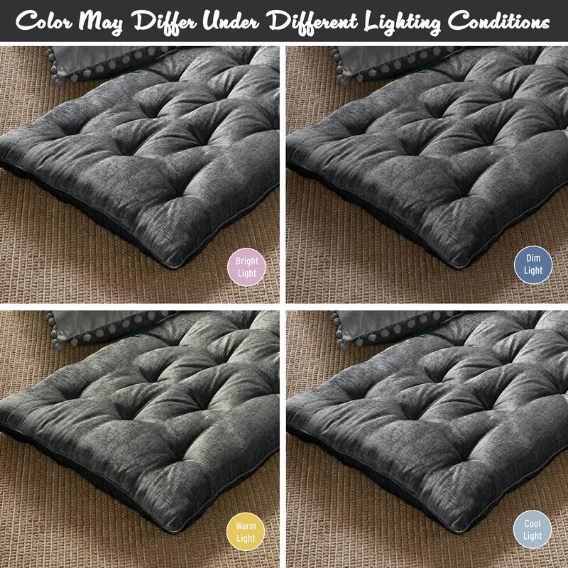Intelligent Designs Arwen Poly Chenille Lounge Floor Pillow