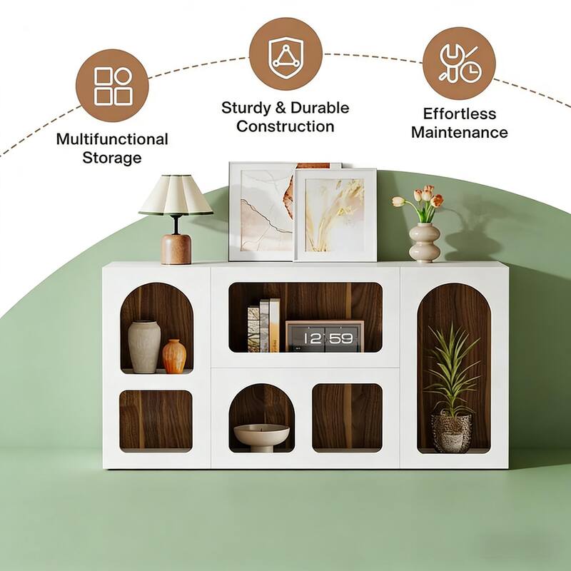 Chic Entrance Table, Wooden Console Table, Modern Sofa Table