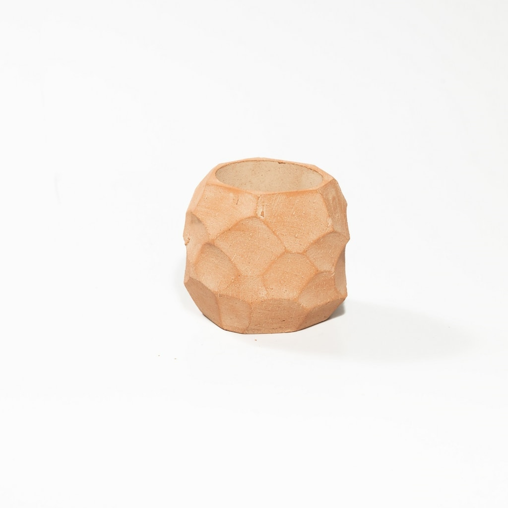 Small Nugget Standing Planter - 6.25" - Beige