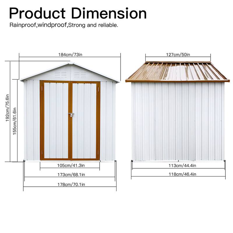 Outdoor storage sheds 4FTx6FT