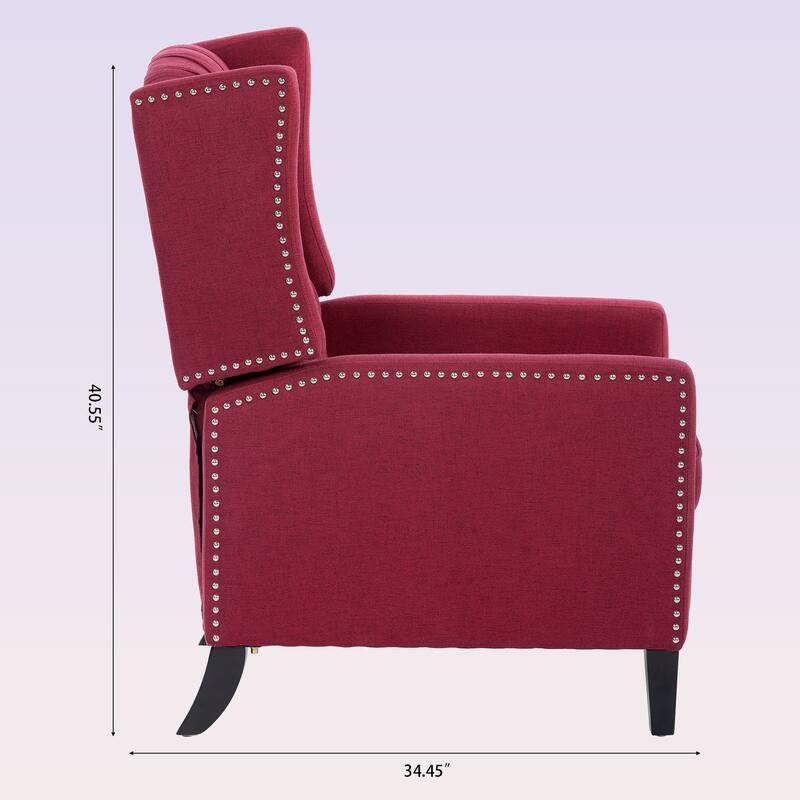 Modern Manual Wing Chair Recliner For Living Room