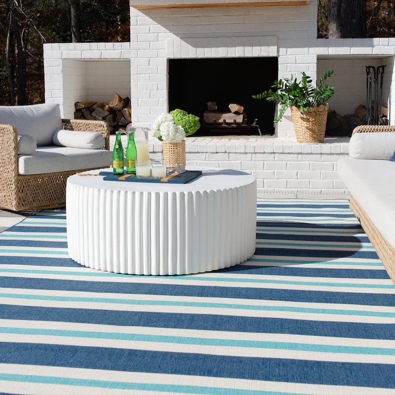 Style Haven Martinique Horizontal Multi-Striped Area Rug