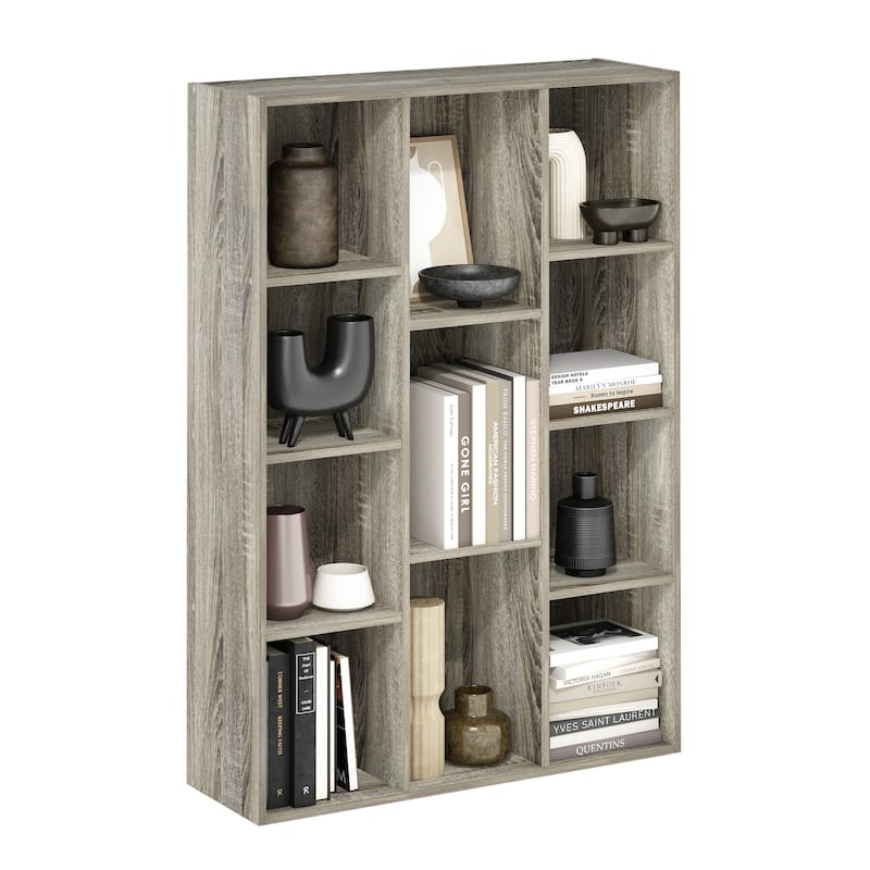 Furinno 11-Cube Reversible Open Shelf Bookcase