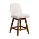preview thumbnail 29 of 176, Amalie Upholstered Bar Stool, Swivel Counter Height Stool with Solid Wood Frame
