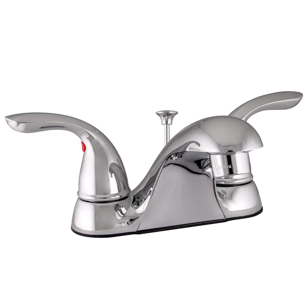 Design House Double Handle Bathroom Faucet with Metal Lever Handles
