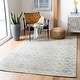 preview thumbnail 4 of 53, SAFAVIEH Handmade Marbella Asya Diamond Wool Rug 3' x 5' - Dark Blue/Ivory - Rectangle