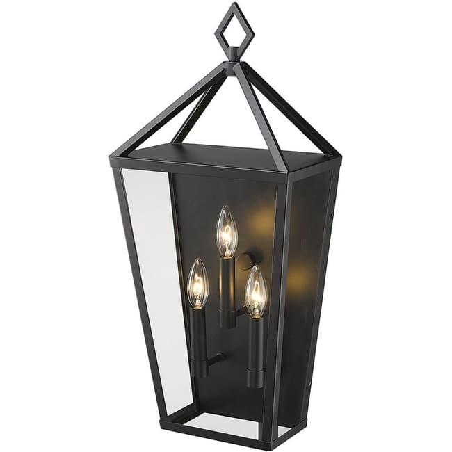 Millennium Lighting 2533 Arnold 3 Light 24" Tall Wall Sconce - Powder Coat Black