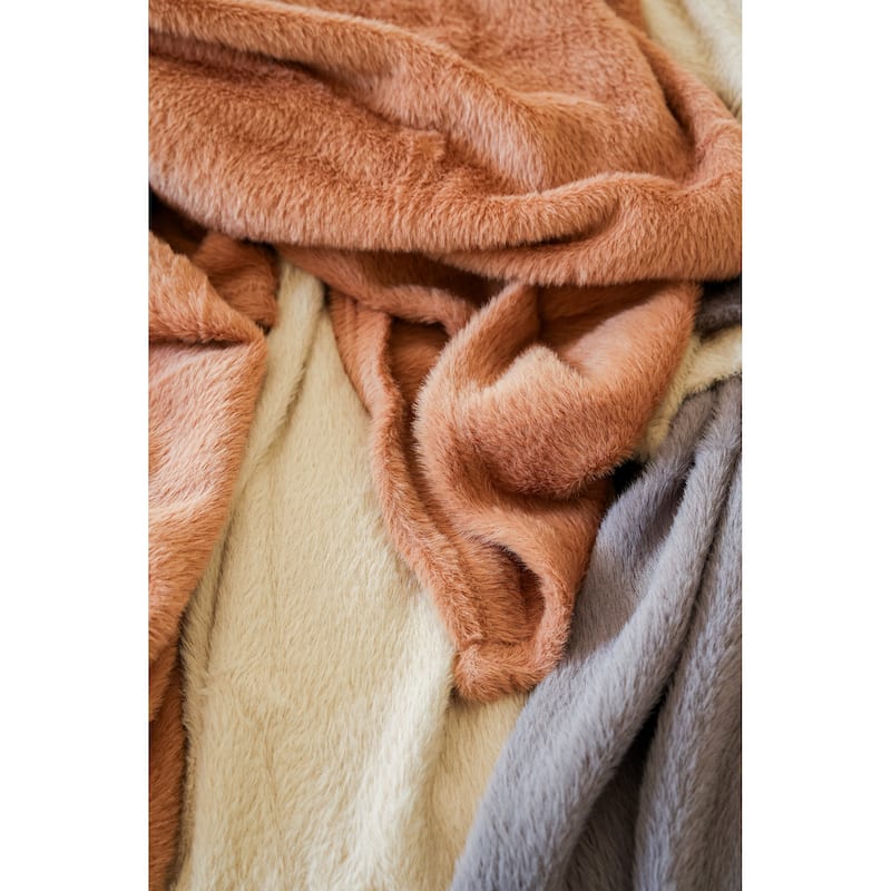 Jennifer Adams Faux Fur Embrace Throw