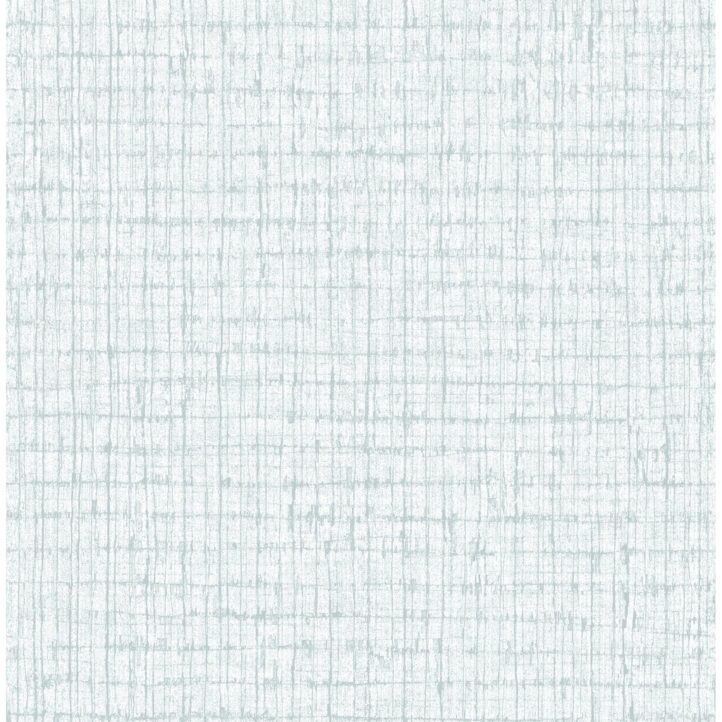 A-Street Prints Aqua Palm Weave Wallpaper