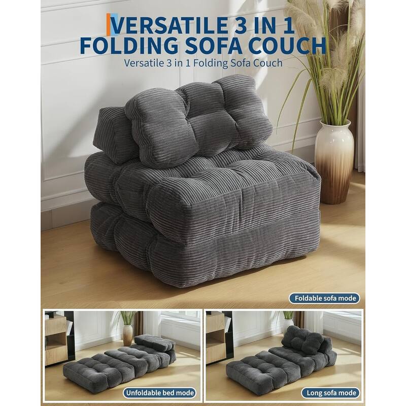 Folding Sofa Bed, Sleeper Chair, with Pillow