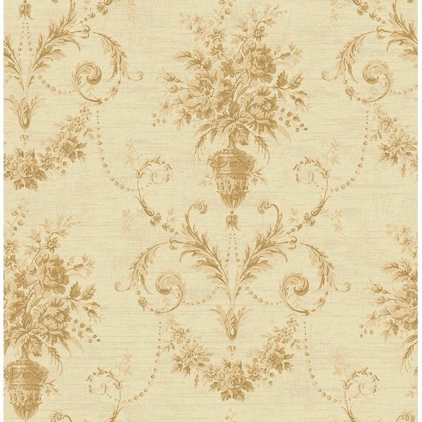 Seabrook Designs Wayne Cottage Floral Unpasted Wallpaper - 20.5 in. W x ...