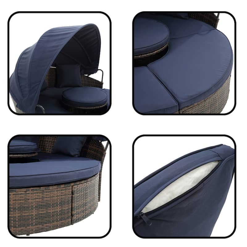 Outdoor Patio Canopy Bed Round Daybed