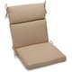 preview thumbnail 19 of 17, Three-section Outdoor Seat/Back Chair Cushion (Multiple Sizes) 18" x 38" - Sandstone
