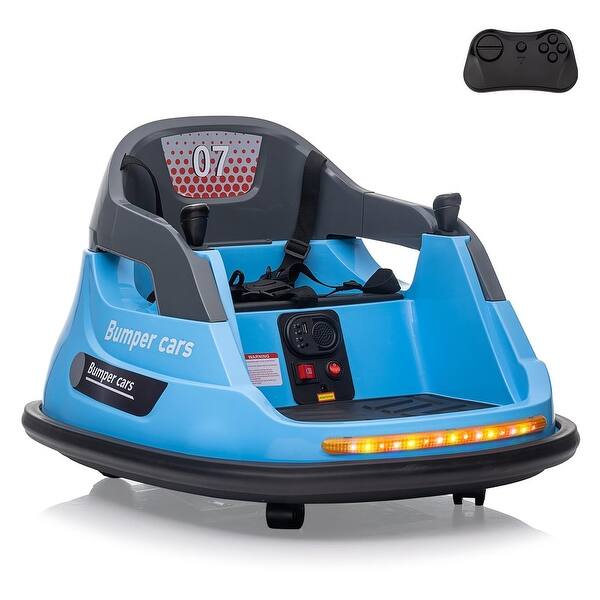 slide 2 of 28, Bumper Car 12V Kids Ride on Bumper Car with Remote Control Blue