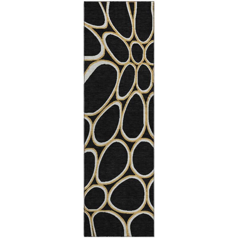 Premium Washable Super Soft Contemporary Bubble Mayfield Rug