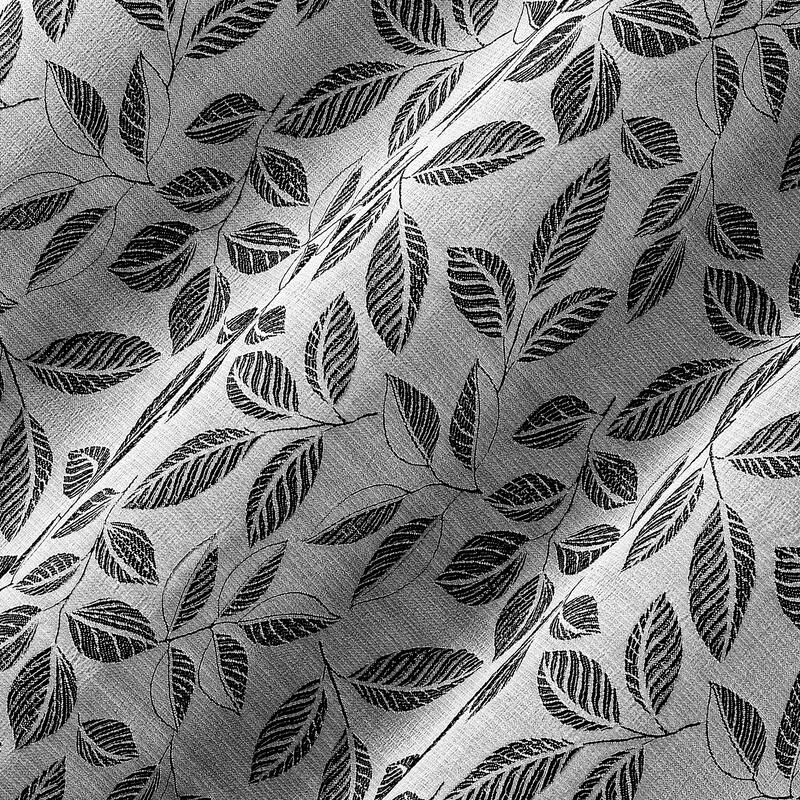 Sun Zero Satti Embroidered Leaf Total Blackout Grommet 1-Piece Curtain Panel, Single Panel
