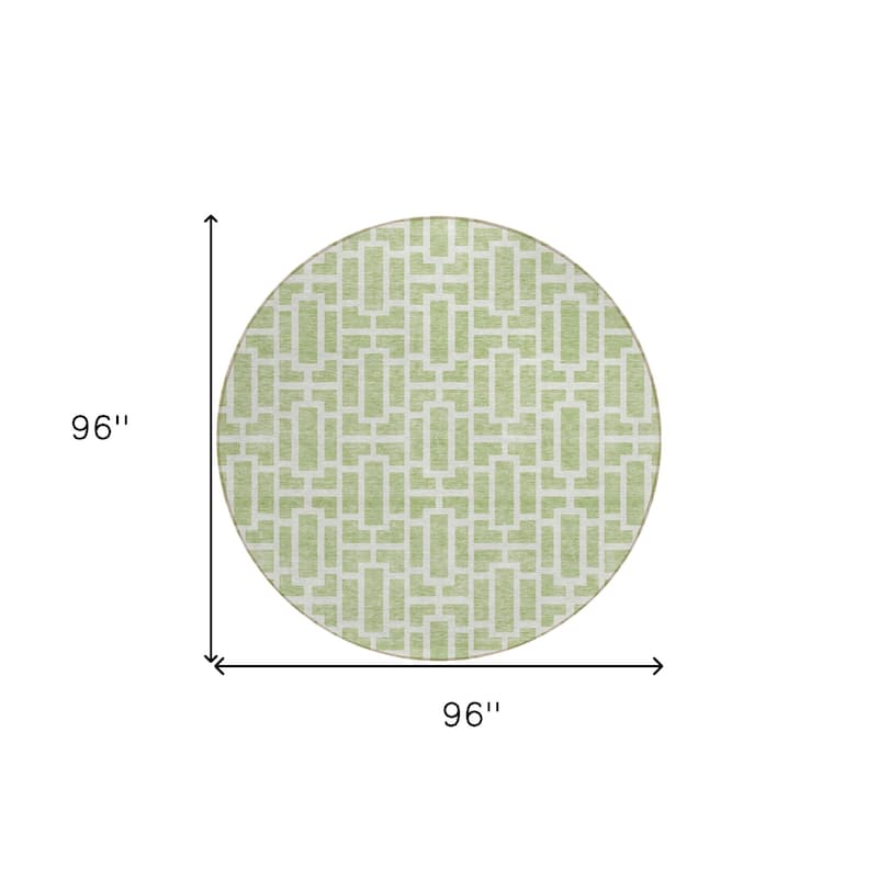 HomeRoots Geometric Transitional Rectangle Outdoor Rug
