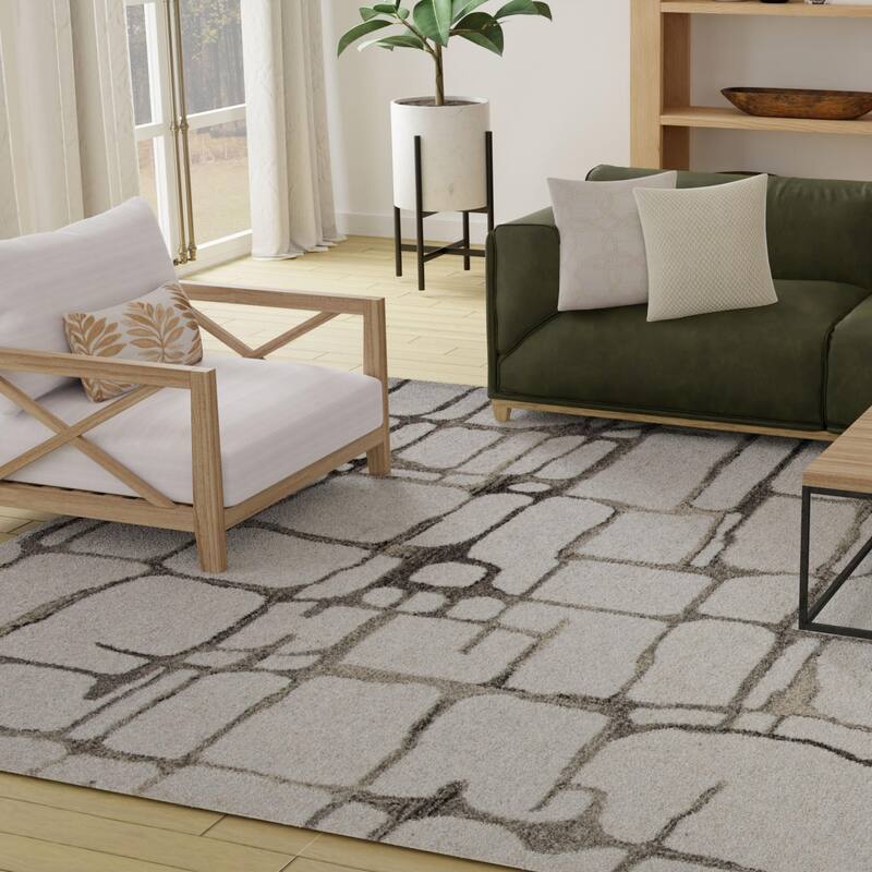 Alora Decor Weston Hand-tufted Abstract Wool Rug